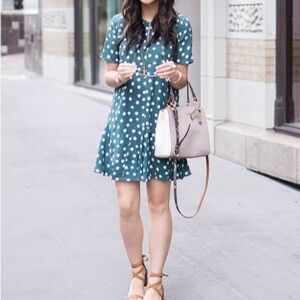 1. State Polkadot Mini Dress